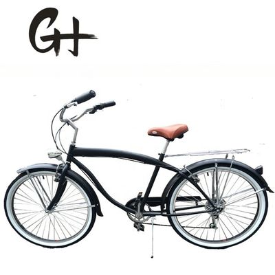 Σκληρό πλαίσιο 26 &quot;Μεγέθος τροχών Shimano 7 ταχύτητα Αμερικανική πίσω ράκα άνδρες Beach Cruiser ποδήλατο