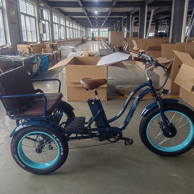 Ηλεκτρικό Ταξί Ρικσάου με 48V 1000W κινητήρα Bafang Crank και Kenda 24*4.0 ελαστικό