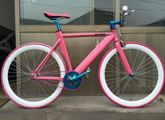 700C Fixed Gear Bike με μπροστινό φρένο φρένου αλουμινίου και μία ταχύτητα