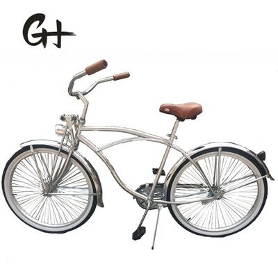 1 Speed Alloy Stem CP Silver Polish Color Fork 26*2.125 26&quot; Παιδικό ποδήλατο Beach Cruiser