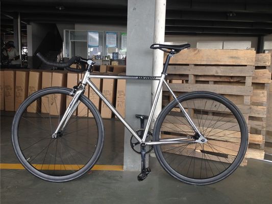 700C Single Speed Flip Flop Fixie Bike με σκληρό πλαίσιο 11kg OEM Προσαρμόστε το Chrome