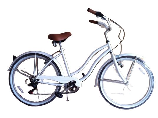 26&quot; Shimano 7 Speed Γυναίκες Lady ΗΠΑ 26*2.125 Κορίτσι Λευκό λάστιχο Beach Cruiser Speed Bike
