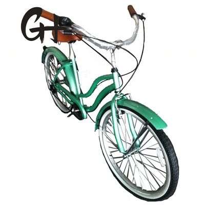44Τ Κρανκσέτ 26*2,125&quot; Χρωματικό ελαστικό OEM ODM Shimano 7 ταχύτητες Lady Girl Beach Cruiser Bike