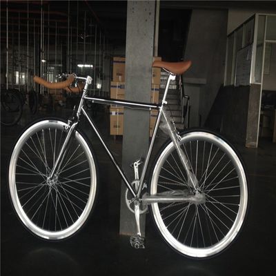 ΧΩΡΙΑ Δυνατό να αναδιπλωθεί 700C χρώμα Chrome Single Speed Adult Racing Fixie Bike από OEM Ταϊβάν