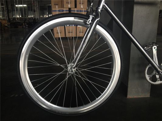 ΧΩΡΙΑ Δυνατό να αναδιπλωθεί 700C χρώμα Chrome Single Speed Adult Racing Fixie Bike από OEM Ταϊβάν
