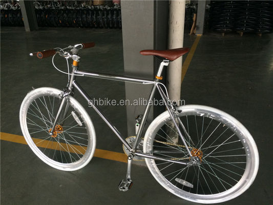 43 mm Alloy Rim 700C Fixed Gear Cycle με ηλεκτροπλαστική επιφάνεια και Chrome Steel Frame
