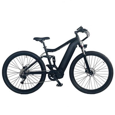 26*4&quot; πλάτος ελαστικού 48V 1000W 17AH BAFANG Μεσαίος κινητήρας Ηλεκτρικό πλήρης ανάρτησης ποδήλατο βουνού