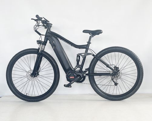 26*4&quot; πλάτος ελαστικού 48V 1000W 17AH BAFANG Μεσαίος κινητήρας Ηλεκτρικό πλήρης ανάρτησης ποδήλατο βουνού
