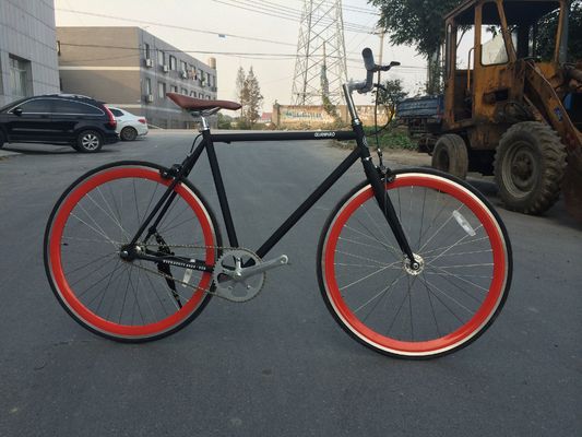 Μονό ταχύτητα ποδήλατο 700c Fixie Bike με αλυσίδα KMC και συνολικό βάρος 13kg