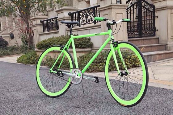Μονό ταχύτητα ποδήλατο 700c Fixie Bike με αλυσίδα KMC και συνολικό βάρος 13kg