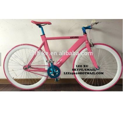 Ελαφρύ Αλουμίνιο Fixed Gear Bike 2020 Pink 700C για εύκολη και διασκεδαστική οδήγηση