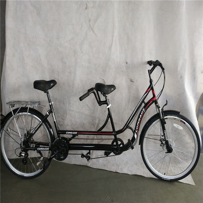 Steel Fork 18 Speed Tandem Cruiser ποδήλατο για 2 ενήλικες 26 ιντσών αναψυχής Tandem ποδήλατο