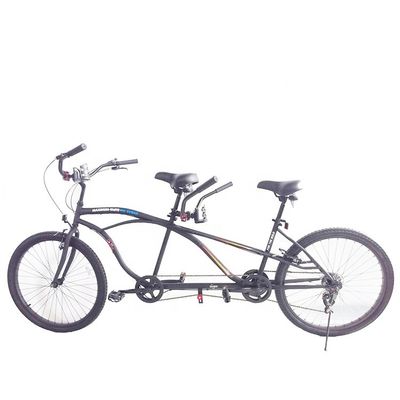 Σιδηροδρομικό κάστρο 26 ιντσών Shimano 7 ταχύτητες Beach Cruiser Tandem Bike για δύο αναβάτες