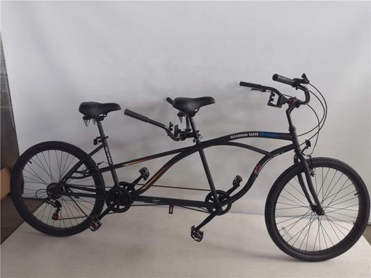 Σιδηροδρομικό κάστρο 26 ιντσών Shimano 7 ταχύτητες Beach Cruiser Tandem Bike για δύο αναβάτες