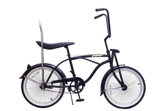 14KGS Μαύρο χρώμα Sport Beach Cruiser Bike Lowrider Bike με δερμάτινη σέλα