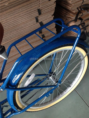 26 ιντσών ανδρών Beach Cruiser ποδήλατο με πίσω φορτηγό και μονό ταχύτητα σκληρό πλαίσιο χάλυβα