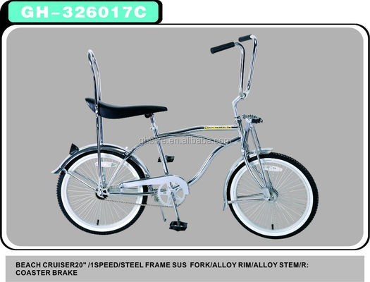 20 ιντσών CE πιστοποιημένο χρωμικό χρώμα lowrider παραλιακή κρουαζιέρα ποδήλατο με μπανανόσελ