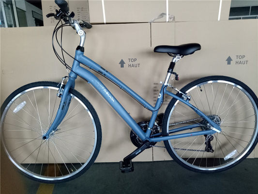 21 Speed Urban Fitness Bike Double V Brake Comfort Υβριδικό ποδήλατο χωρίς ανάρτηση πιρούνι
