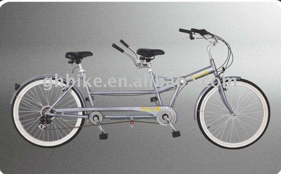 Shimano 7 Speed Tandem Bike 26 &quot;Κατασκευαστικό Tandem ποδήλατο με ατσάλινο πλαίσιο και δύο καθίσματα