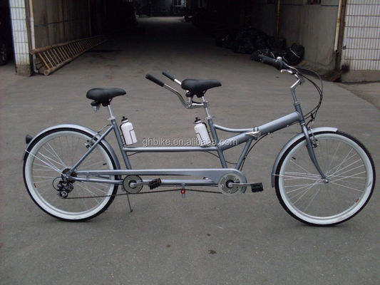 Shimano 7 Speed Tandem Bike 26 &quot;Κατασκευαστικό Tandem ποδήλατο με ατσάλινο πλαίσιο και δύο καθίσματα