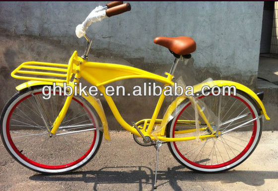 2017 Single Speed Beach Cruiser Bike με μπροστινή ράκα και ελαφρύ πλαίσιο αλουμινίου