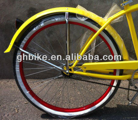 2017 Single Speed Beach Cruiser Bike με μπροστινή ράκα και ελαφρύ πλαίσιο αλουμινίου