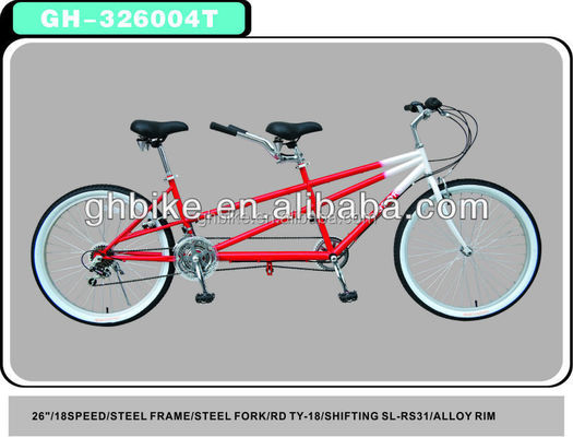 FD ShimanoTY-18 και RD ShimanoTY-18 Derailleur 26 ιντσών Τανδημικό ποδήλατο για δύο αναβάτες