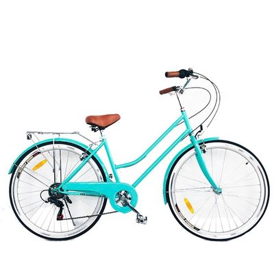 CPSC Colorful 700C CE Hi-Steel Lady City ποδήλατο με πέλμα από κράμα αλουμινίου και 7 ταχύτητες