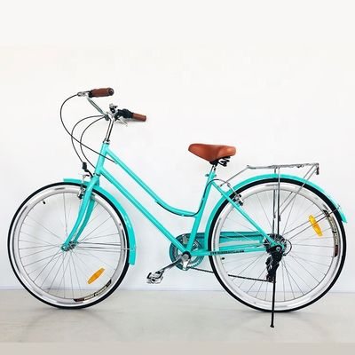 CPSC Colorful 700C CE Hi-Steel Lady City ποδήλατο με πέλμα από κράμα αλουμινίου και 7 ταχύτητες