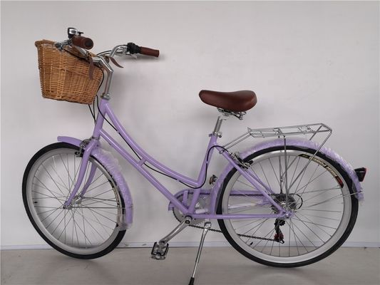 KMC αλυσίδα 26 ιντσών Ευρώπη OEM CE Shimano 7 ταχύτητες γυναίκες Lady City ποδήλατο 1,8m μήκος