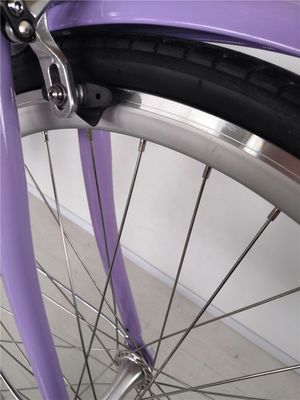 KMC αλυσίδα 26 ιντσών Ευρώπη OEM CE Shimano 7 ταχύτητες γυναίκες Lady City ποδήλατο 1,8m μήκος