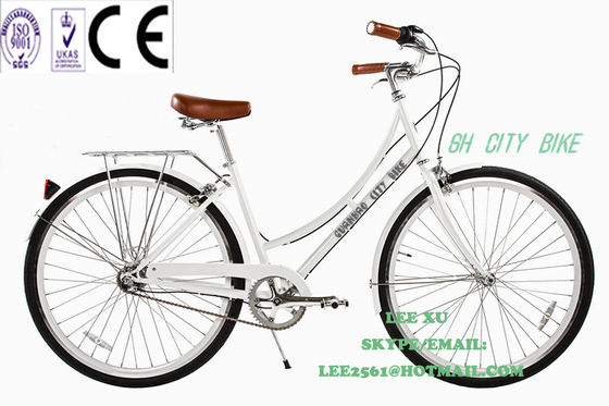 1.8m μήκος CE Ευρώπη OEM λογότυπο Hi-Ten Steel Frame Single Speed ποδήλατα πόλης για γυναίκες 26 ιντσών
