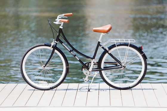 1.8m μήκος CE Ευρώπη OEM λογότυπο Hi-Ten Steel Frame Single Speed ποδήλατα πόλης για γυναίκες 26 ιντσών