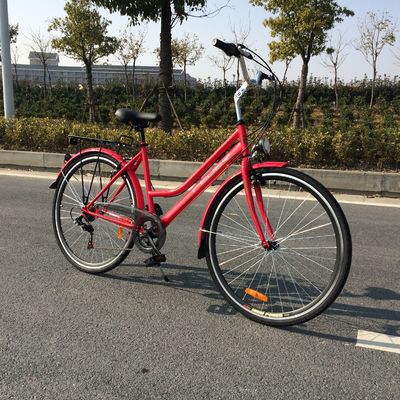 Οδός 28 ιντσών Ofo 7 ταχύτητες Ρέτρο Κυρίες Γυναίκες Κορίτσια CE Ολλανδικό στυλ Λευκό ποδήλατο πόλης