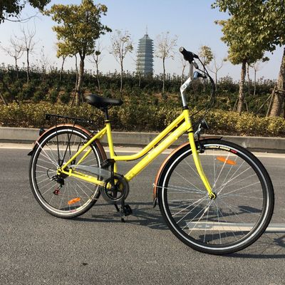 Οδός 28 ιντσών Ofo 7 ταχύτητες Ρέτρο Κυρίες Γυναίκες Κορίτσια CE Ολλανδικό στυλ Λευκό ποδήλατο πόλης