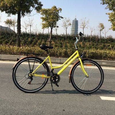Οδός 28 ιντσών Ofo 7 ταχύτητες Ρέτρο Κυρίες Γυναίκες Κορίτσια CE Ολλανδικό στυλ Λευκό ποδήλατο πόλης