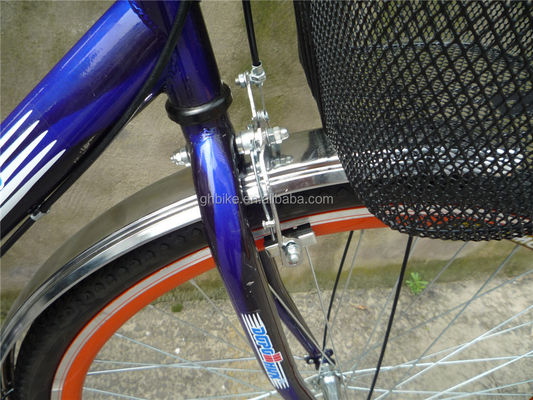 3 κομμάτια προσφορά συνδυασμός Vintage Adult Mens Single Speed Retro City Cruiser Bike με μπροστινό καλάθι