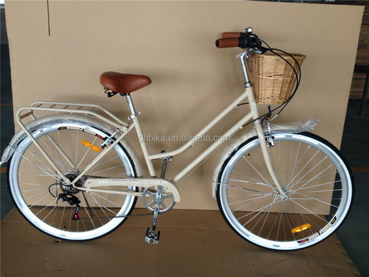 Μπλε χρώμα 7 ταχύτητες Vintage Lady City Cruiser Bike Γυναίκες Ρετρό ποδήλατα για την πόλη