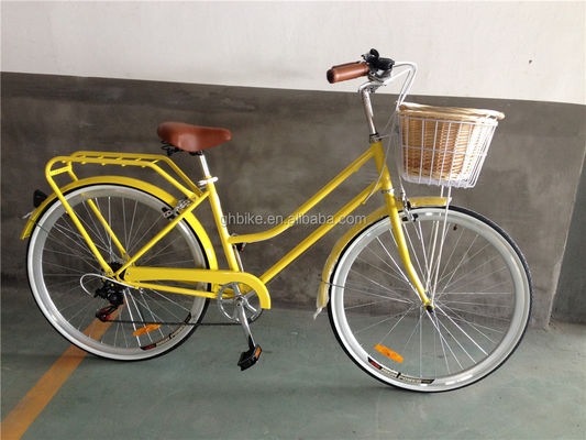 Μπλε χρώμα 7 ταχύτητες Vintage Lady City Cruiser Bike Γυναίκες Ρετρό ποδήλατα για την πόλη