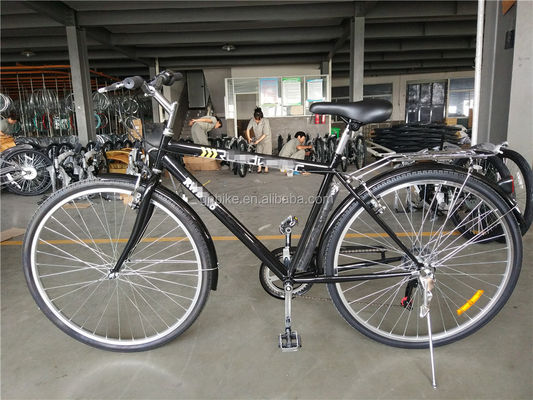 Ενηλίκιος Υβριδικό ποδήλατο 700C 6 ταχύτητας Lady City Cruiser ποδήλατο με συνολικό βάρος 17kg