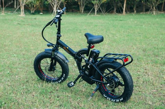 48V*21AH 20 ιντσών πλήρης ανάρτησης Χρώμα καμουφλάζ 1000W ΠΑΣΤΙΚΑ ΤΥΡΑ ΕΛΕΚΤΡΙΚΑ ΒΙΚΕΛΙΑ με πίσω ράφι