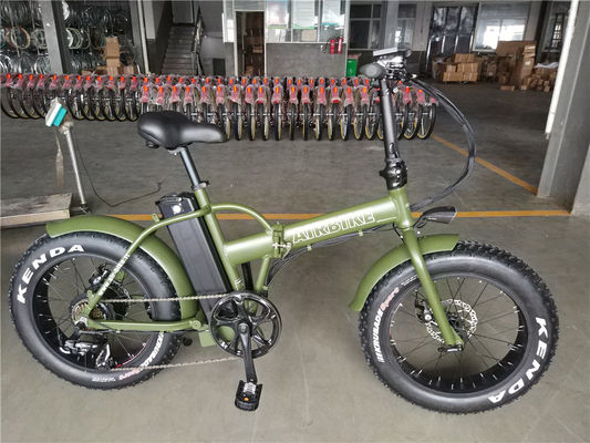 20 ιντσών 48V 500W 750W 1000W ηλεκτρικό αναδιπλούμενο ποδήλατο με παχύ ελαστικό μέγιστη ταχύτητα 30-50Km / h