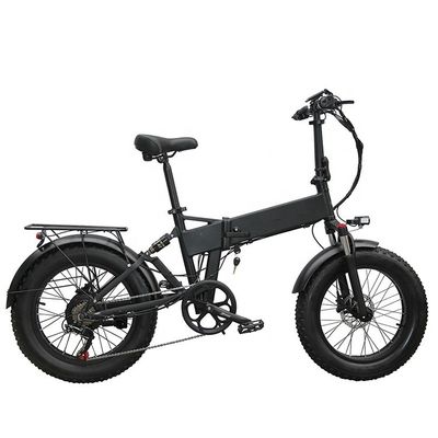 20&quot; πλήρης ανάρτησης χιόνι 500W 14AH 4.0 Fat Tire Ηλεκτρικό κρυμμένο μπαταρία αναδιπλούμενο ποδήλατο