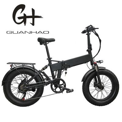 20&quot; πλήρης ανάρτησης χιόνι 500W 14AH 4.0 Fat Tire Ηλεκτρικό κρυμμένο μπαταρία αναδιπλούμενο ποδήλατο