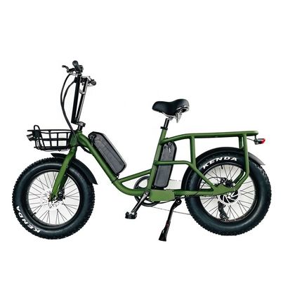 20&quot; 48V 34AH μπαταρία λιθίου 1000W 50KM/H Αλουμινίου Φρέμα 7 ταχύτητες φορτίο Ηλεκτρική διπλή μπαταρία υβριδικό Fat Snow ελαστικό 4.0 ποδήλατο