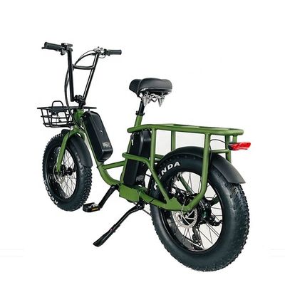 20&quot; 48V 34AH μπαταρία λιθίου 1000W 50KM/H Αλουμινίου Φρέμα 7 ταχύτητες φορτίο Ηλεκτρική διπλή μπαταρία υβριδικό Fat Snow ελαστικό 4.0 ποδήλατο