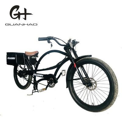 750W 48V 118AH 24&quot; 3,0 ελαστικό Μία ταχύτητα 45KM / H Διπλή μπαταρία Ηλεκτρικό Chopper Bike