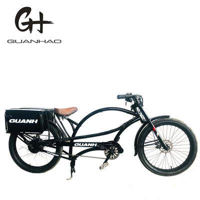 750W 48V 118AH 24&quot; 3,0 ελαστικό Μία ταχύτητα 45KM / H Διπλή μπαταρία Ηλεκτρικό Chopper Bike
