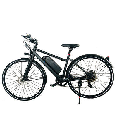 26 ιντσών 7 ταχύτητες OEM Αλουμινίου Φρέμα 500W 48V 45KM / H Γυναίκες City Girl Ηλεκτρικό υβριδικό ποδήλατο
