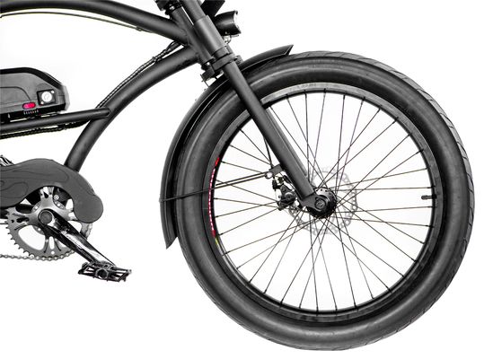 Ηλεκτρικό ποδήλατο 24&quot;x3.0 ελαστικό 1000W 17AH Hi-Ten Steel Frame 50KM/H Shimano Speed Cruiser